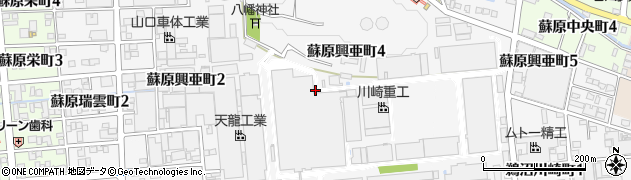 岐阜県各務原市蘇原興亜町周辺の地図