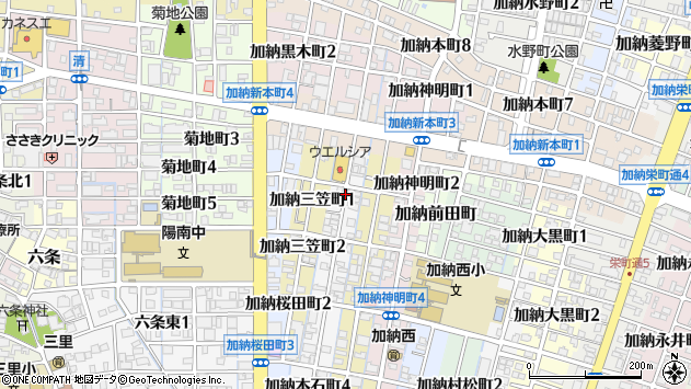 〒500-8466 岐阜県岐阜市加納本石町の地図