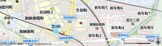 岐阜県岐阜市平安町周辺の地図