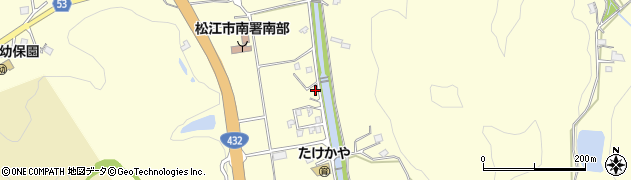 島根県松江市八雲町東岩坂390周辺の地図
