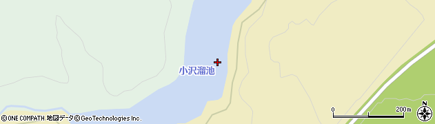 小沢溜池周辺の地図