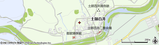 鳥取県八頭町（八頭郡）土師百井周辺の地図