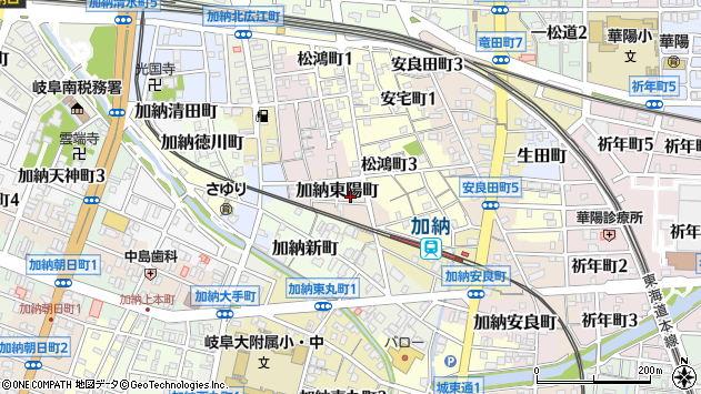 〒500-8413 岐阜県岐阜市加納東陽町の地図