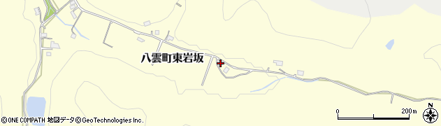 島根県松江市八雲町東岩坂1140周辺の地図