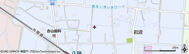 千葉県長生村（長生郡）岩沼周辺の地図