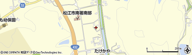 島根県松江市八雲町東岩坂374周辺の地図