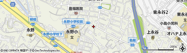 神奈川県横浜市港南区上永谷周辺の地図