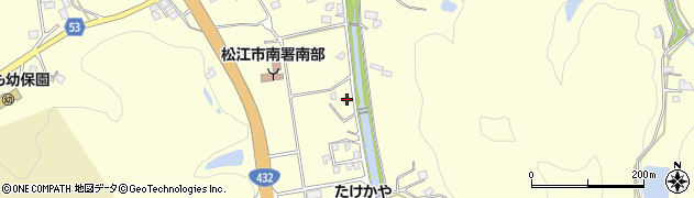 島根県松江市八雲町東岩坂373周辺の地図