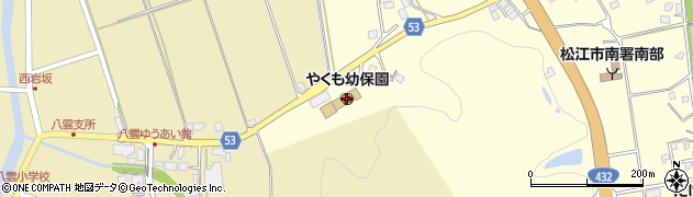 島根県松江市八雲町東岩坂107周辺の地図