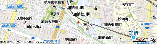 岐阜県岐阜市加納大石町周辺の地図