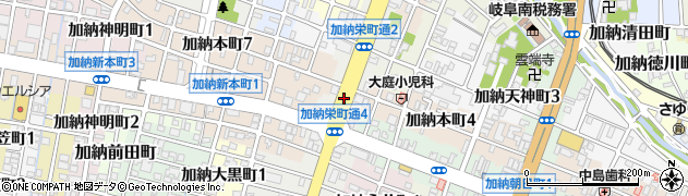 岐阜県岐阜市加納栄町通3丁目周辺の地図