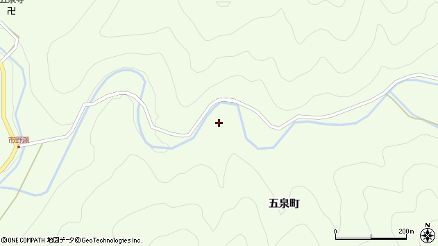 〒623-1124 京都府綾部市五泉町の地図
