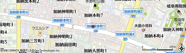 岐阜商工信用組合加納支店周辺の地図