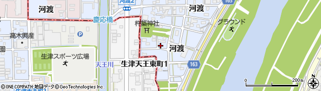 長良川　長生館周辺の地図