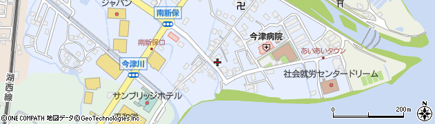 滋賀県高島市今津町南新保180周辺の地図