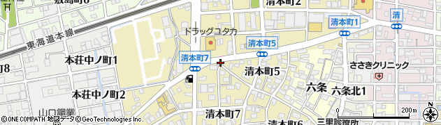 岐阜県岐阜市清本町周辺の地図