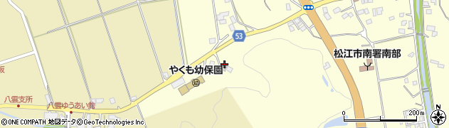 島根県松江市八雲町東岩坂120周辺の地図