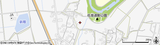 千葉県市原市佐是周辺の地図