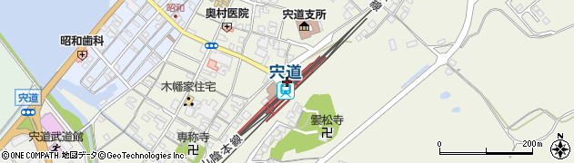 宍道駅周辺の地図