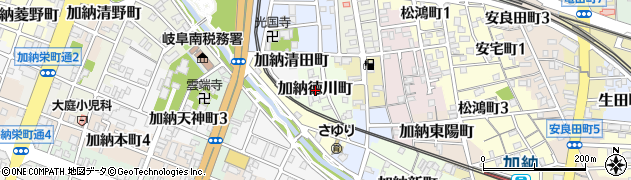 岐阜県岐阜市加納徳川町周辺の地図