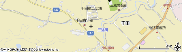 千葉県長南町（長生郡）千田周辺の地図