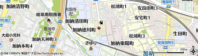 岐阜県岐阜市加納中広江町周辺の地図