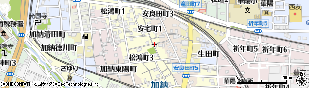 岐阜県岐阜市安宅町周辺の地図