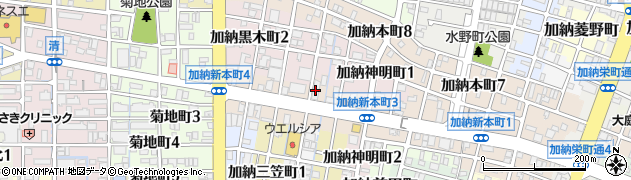 岐阜信用金庫西加納支店周辺の地図