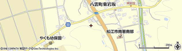 島根県松江市八雲町東岩坂255周辺の地図
