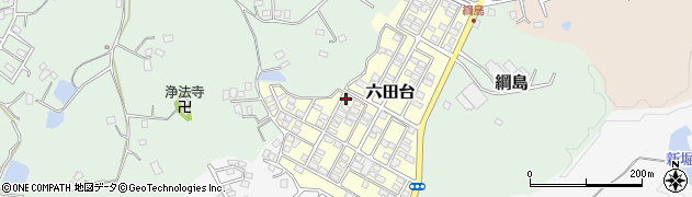 千葉県茂原市六田台周辺の地図
