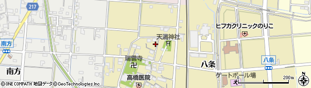 岐阜県神戸町（安八郡）八条周辺の地図