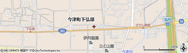 滋賀県高島市今津町下弘部267周辺の地図