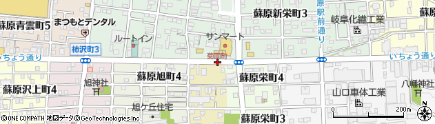 菊園町周辺の地図