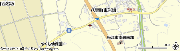 島根県松江市八雲町東岩坂254周辺の地図