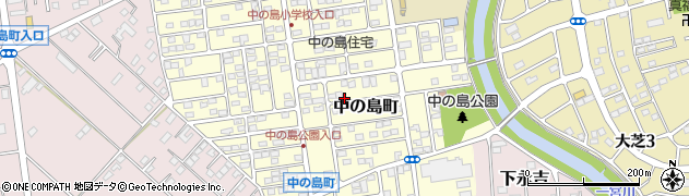 千葉県茂原市中の島町周辺の地図