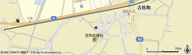島根県安来市吉佐町周辺の地図