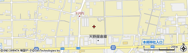 神奈川県海老名市本郷周辺の地図