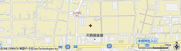 神奈川県海老名市本郷周辺の地図