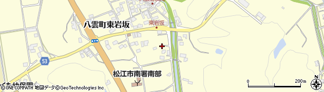 島根県松江市八雲町東岩坂328周辺の地図