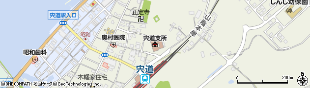 松江市宍道支所周辺の地図