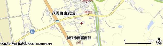 島根県松江市八雲町東岩坂321周辺の地図