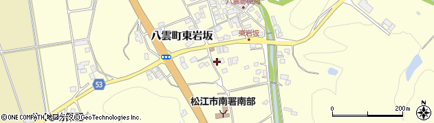 島根県松江市八雲町東岩坂319周辺の地図