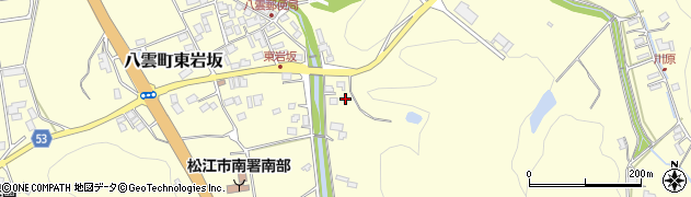 島根県松江市八雲町東岩坂707周辺の地図