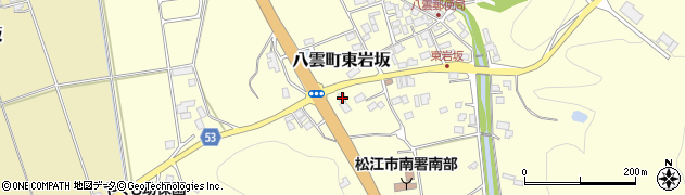 島根県松江市八雲町東岩坂265周辺の地図