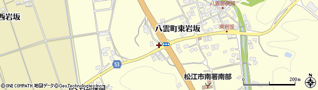 島根県松江市八雲町東岩坂250周辺の地図