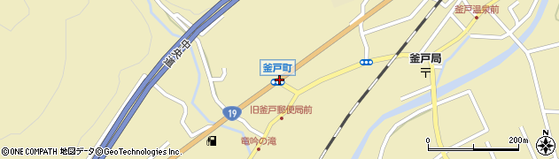 釜戸町周辺の地図