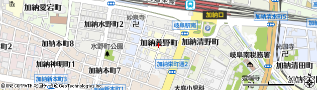 岐阜県岐阜市加納菱野町周辺の地図
