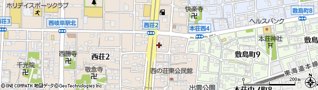 天外 岐阜西店周辺の地図