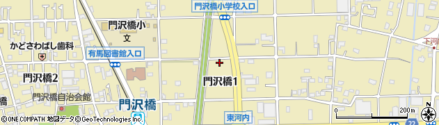 神奈川県海老名市門沢橋1丁目周辺の地図
