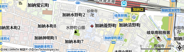 岐阜県岐阜市加納伏見町周辺の地図
